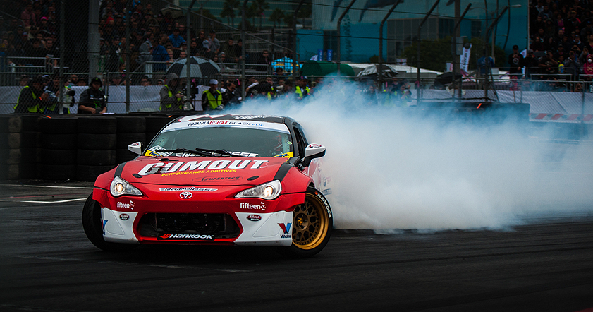 racing car drifting